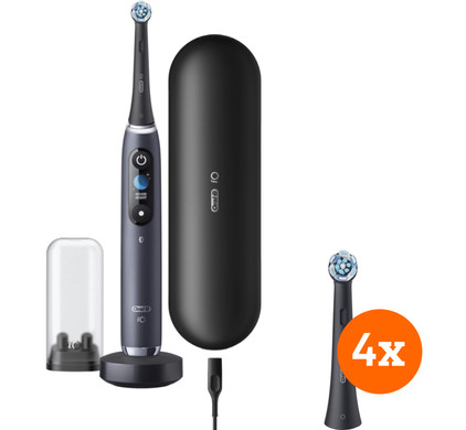 Oral-B iO - 9n Zwart Powered By Braun + 4 borstels