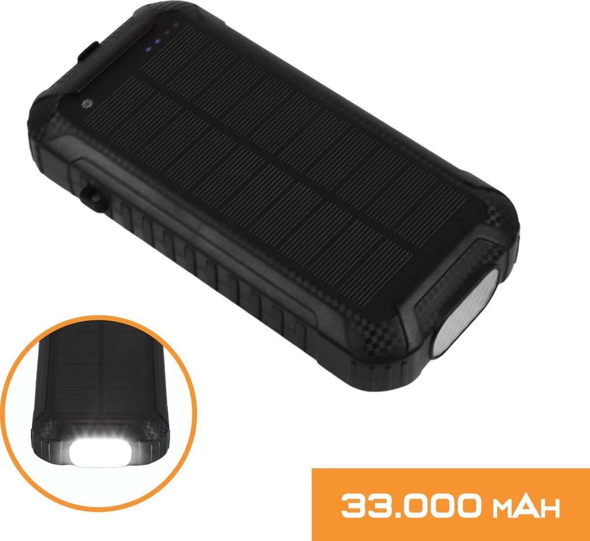 Gødly Solar Powerbank 33000 mAh