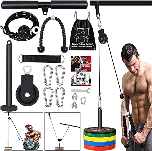 Gewicht Kabel Pulley Systeem Professionele Home Gym Apparatuur Bijlagen Upgraded Pull Down Fitness LAT voor Triceps Biceps Curl Rug Onderarm Schouder